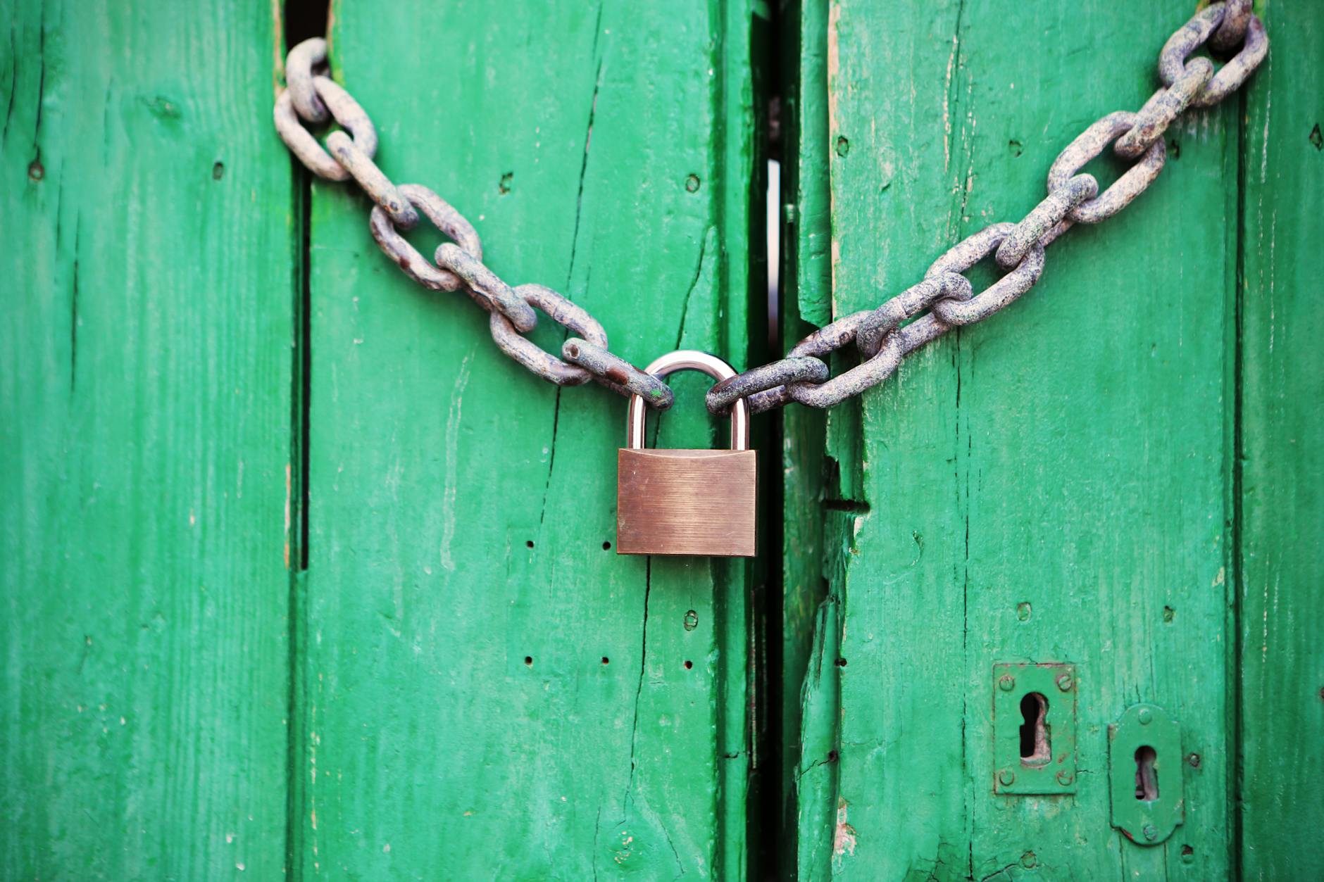 Cadenas pour illustrer l'importance de sécuriser ses données informatique