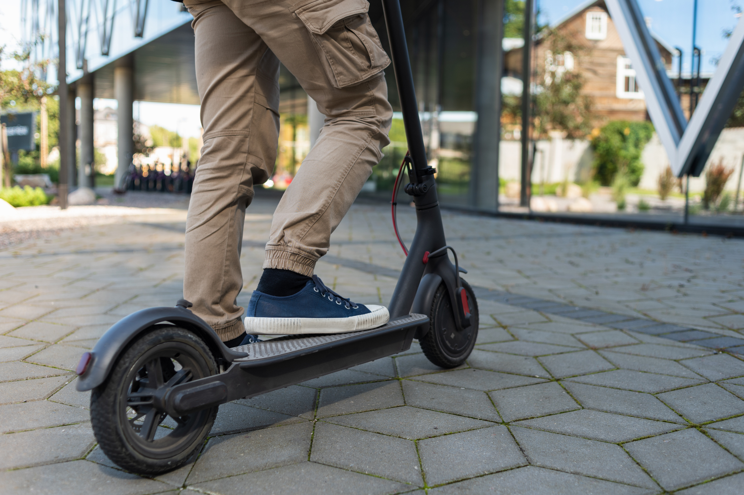 Trottinette électrique représentant la mobilité électrique douce